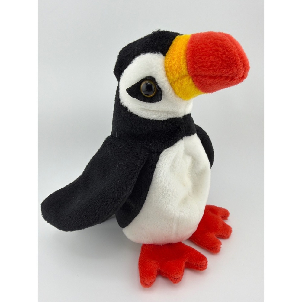 Ty Beanie Babies Puffer the‎ Puffin Small Black White Red Vintage 1997 Retro